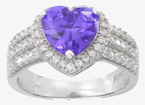 Embrace Your Romantic Side With This Sparkling Purple - Pre-engagement Ring