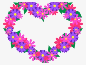 Purple Flower Clipart Purple Heart - Unicorn Heart Stickers