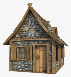 Old House Wall Png - Medieval House Png