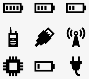 Electronic Stuff Fill - Icon Font Microchip
