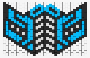 Mortal Kombat Sub Zero Kandi Mask - Kandi Patterns Sub Zero