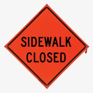 Sidewalk Closed Vinyl Nf Orang - Flammable Png