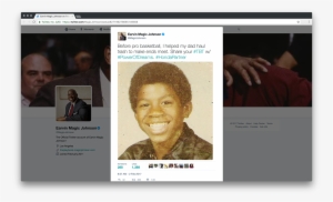 Magic Johnson Tweet - Magic Johnson Yearbook