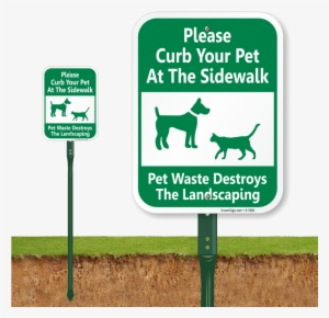Lawnboss® Sign & Stake Kit - Slow - 15 Mph Watch For Animals (with Graphic) Sign,