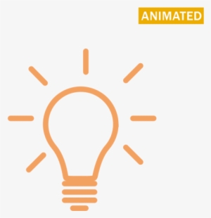 Idea Light Bulb Icon Png - Orange Light Bulb Png