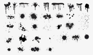 Splash Vector Free - Vector Water Splash Black And White