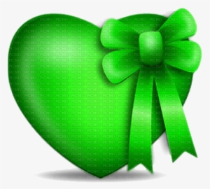 Kaz Creations Deco Green Heart Love Ribbons Bows - Love
