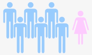 Male And Female Bathroom Icons - More Male Than Female