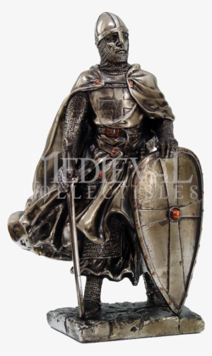 Resting Crusader Knight Statue - Templar Knight