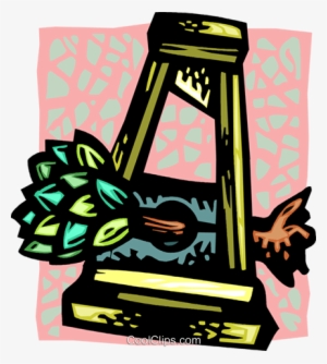 Wheat In A Guillotine Royalty Free Vector Clip Art - Illustration