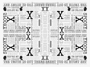 Iwtb Spooky Agents X Files Inspired Subway Art Wallpaper - Iwtb Spooky Agents X-files Inspired Subway Art By Just-joshin