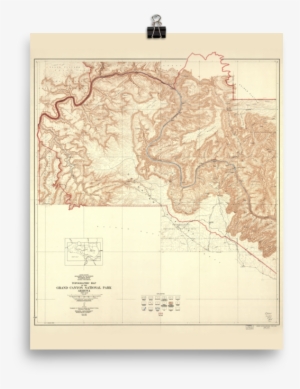 Grand Canyon National Park West End 1948 Map