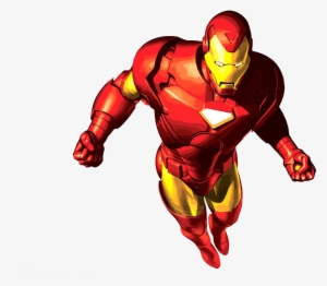Iron Man Clipart Cartoon Muscle Man - Free Vector Iron Man
