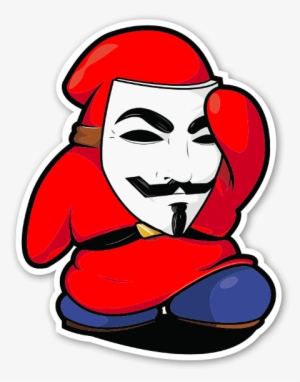 Cryptic Mindz Mario Enemy Sticker - Contrast Tank