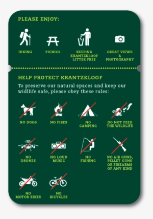 Reserve Rules - Krantzkloof Nature Reserve Kloof