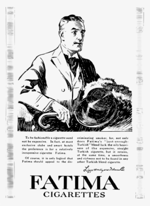 Fatima Cigarette Advertising - Fatima