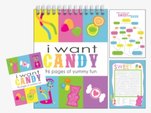 I Want Candy Activity Book - Iscream I Want Candy 96-page Activity Book With Picture