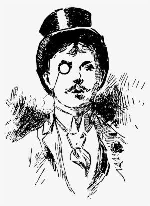 This Free Icons Png Design Of Gentleman With An Eyeglass