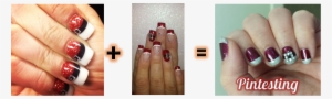 Pintesting Santa Nails Manicure - Nail