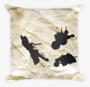 Ink Splash On Crumpled Paper - Paint Splash Vector Illustrator