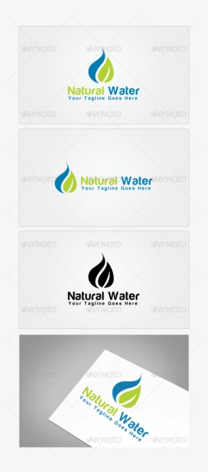 Natural Water Logo Template - Graphic Design