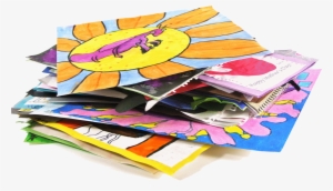 We Hang Onto All The Crumpled Crayon Drawings, Macaroni - Paper