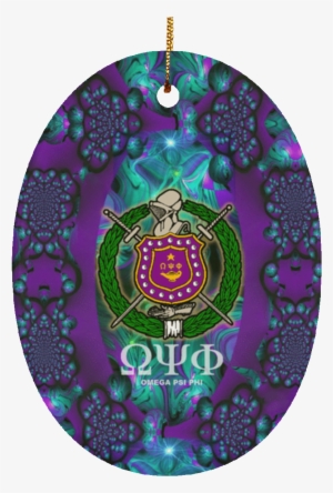 Omega Psi Phi Oval Ornament - Omega Psi Phi