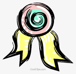 Award Ribbon Royalty Free Vector Clip Art Illustration - End Of School Year Events