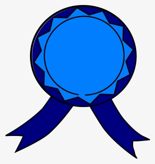 Medal, Blue, Ribbon, Award, Achievement, Success, First - Awards Clip Art