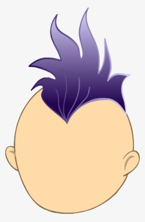 Dark Purple Mohawk - Mohawk Clipart