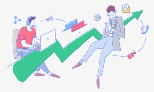 Communication Tools Make Users Even More Productive - Cartoon