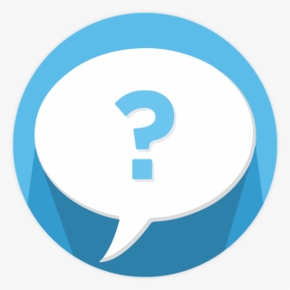 Question Mark W Blue Circle - Icone Bulle De Dialogue