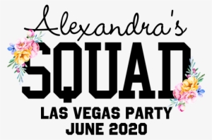 Design Is Printed, Not Embroidered - Custom Squad Member Flower Baseball Cap