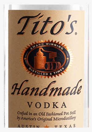 Titos Strawberry Infused Vodka - Tito's Vodka Label