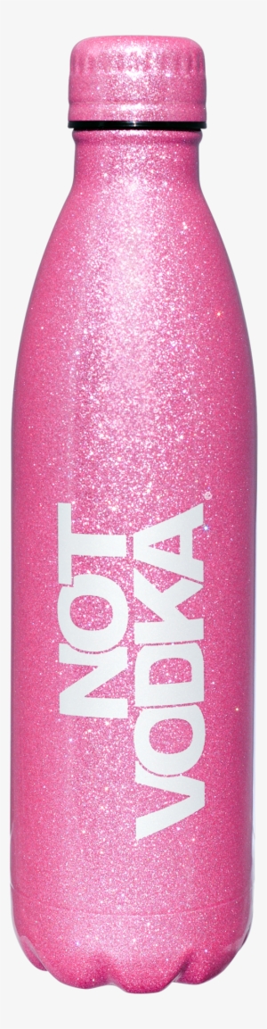 Not Vodka 25oz Stainless Steel Insulated Glitter Bottle