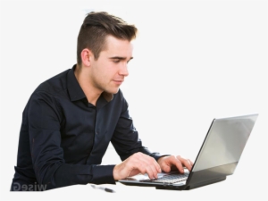 Working Man Png - Work On Laptop Png