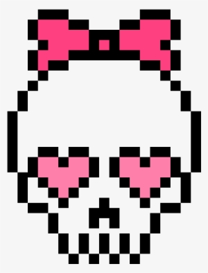 Cute Skull - Skull Perler Beads Patterns