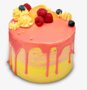 Raspberry Peach Cake - Cake