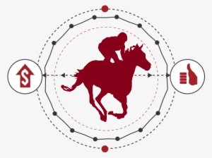 Gaming Icon With Horse And Jockey - Horse