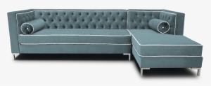 Gray Color Modern Tufted Sectional Sleeper Sofa With - Sofa With Bolster Pillow