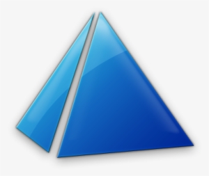 Free Svg - Blue Pyramid Icon