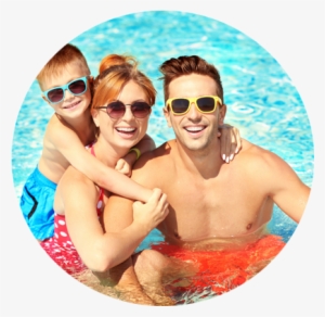 Happy Family In Swimming Pool - Family Pool Shutterstock