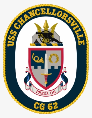Uss Chancellorsville Cg-62 Crest - Uss Gridley Ddg 101 Crest