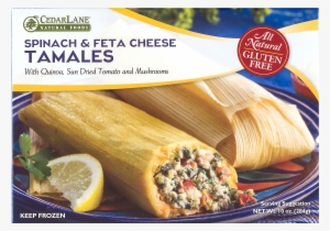 Cedarlane Gluten Free Tamales Spinach & Feta Cheese,