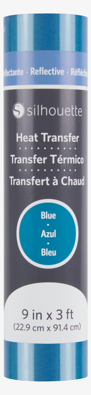 Blue Reflective Heat Transfer - Silhouette Reflective Heat Transfer - Blue