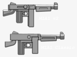 Brickarms M1a1 V - Brickarms 2.5" Scale Weapon M1a1 V2 Brown