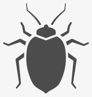 Vector Black And White Stock Beetle Clipart Halloween - Bed Bug Art
