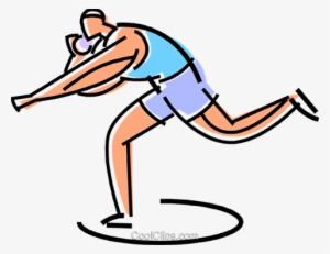Athlete About To Throw The Shot Put Royalty Free Vector - Shot Put Animated Gif