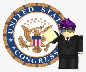 Goky In Front Of Senate - United States Congress Symbol