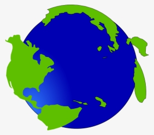 World With 2-d Continents Clipart Png For Web